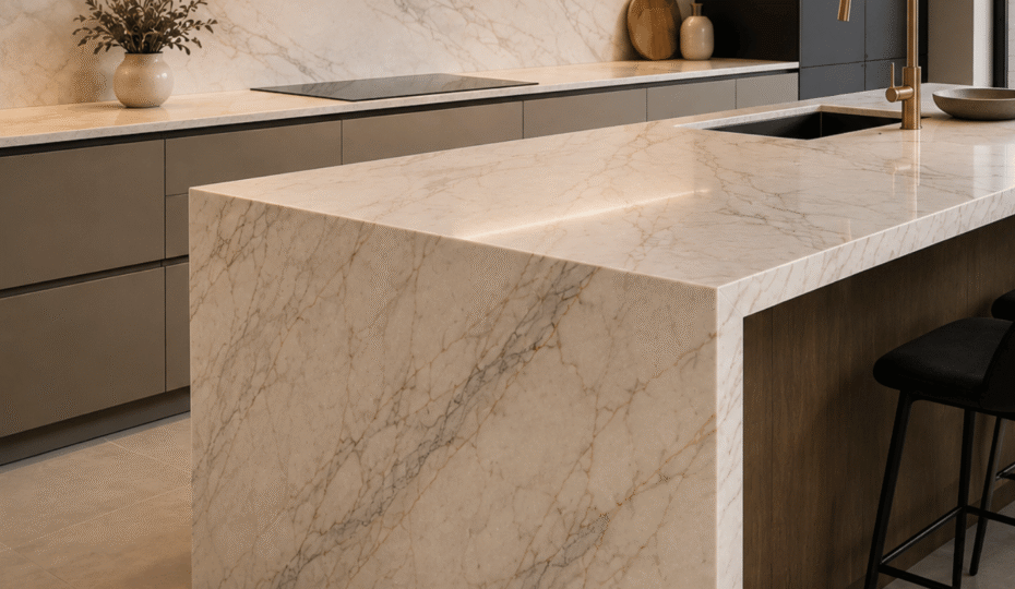 Cuisine en quartz {Ville} - Marbre sur Mesure à {Ville}