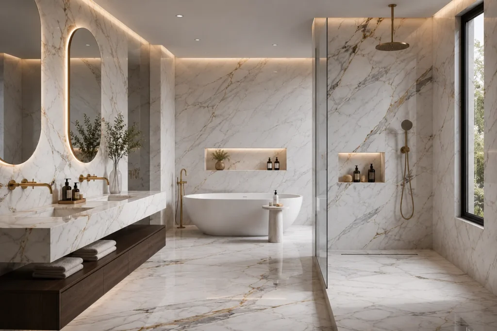 salle de bain en marbre à {Ville} - marbre sur mesure à {Ville}