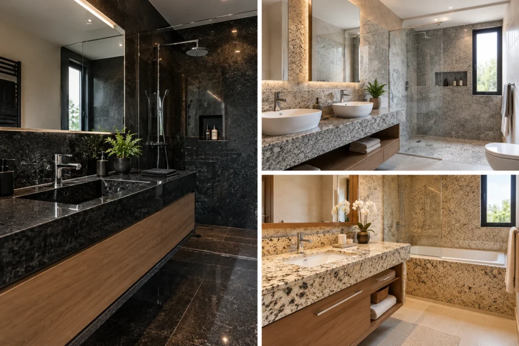 Salle de bain en granite à {Ville} - granite sur mesure {Ville}